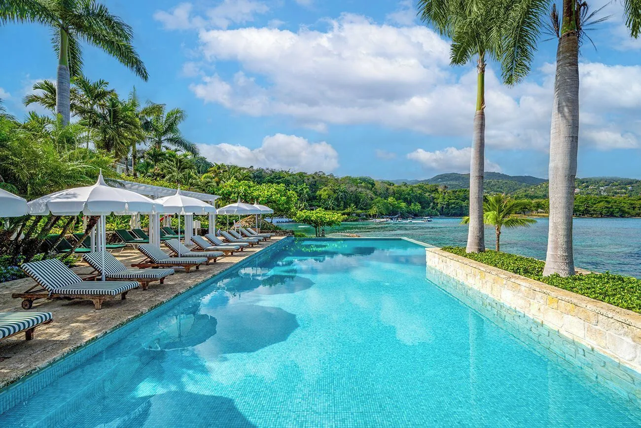 Round Hill Hotel And Villas luxury oceanfront resort with private villas and classic Jamaican style