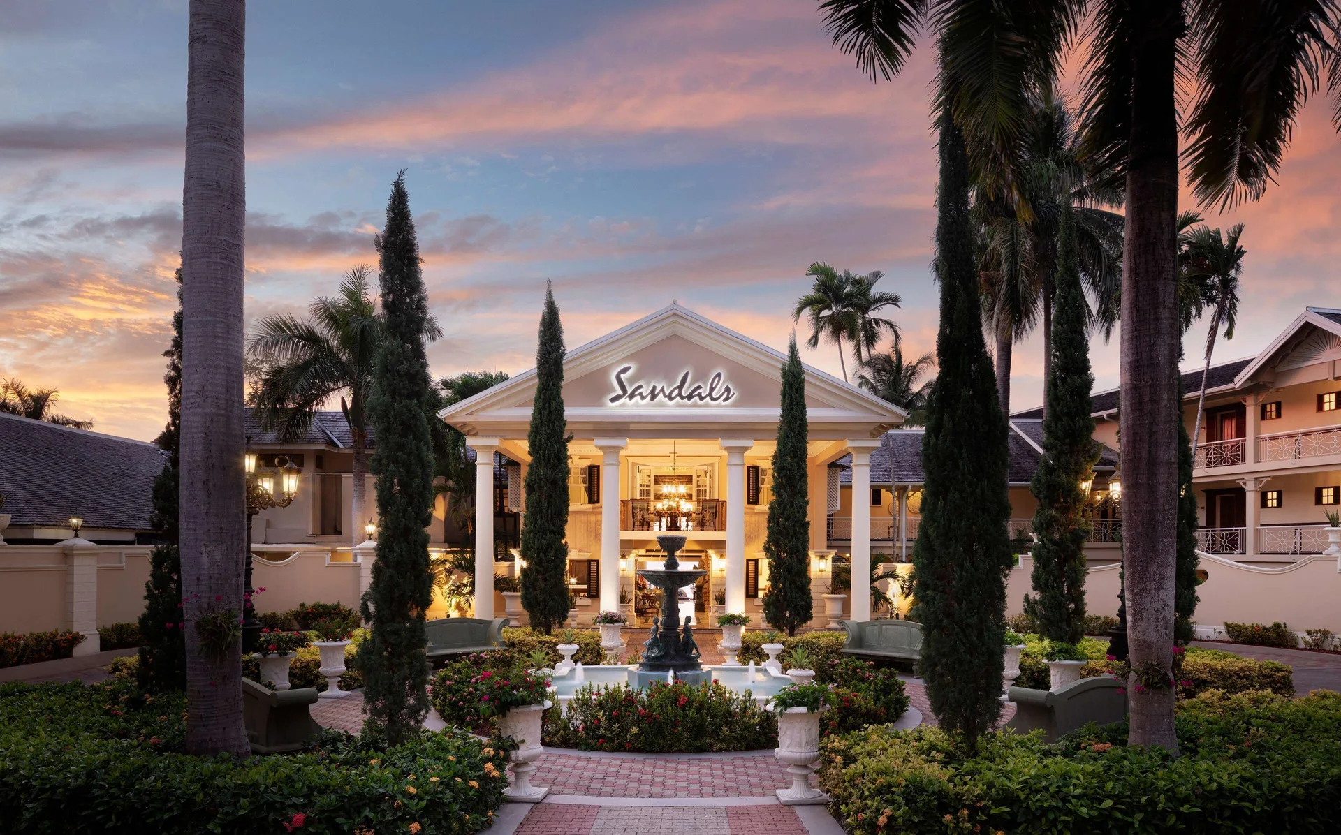 Sandals Royal Plantation adults-only couples all-inclusive resort with boutique beachfront elegance