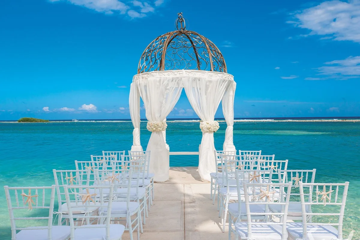 Beach Gazebo Venue at Sandals Dunns River