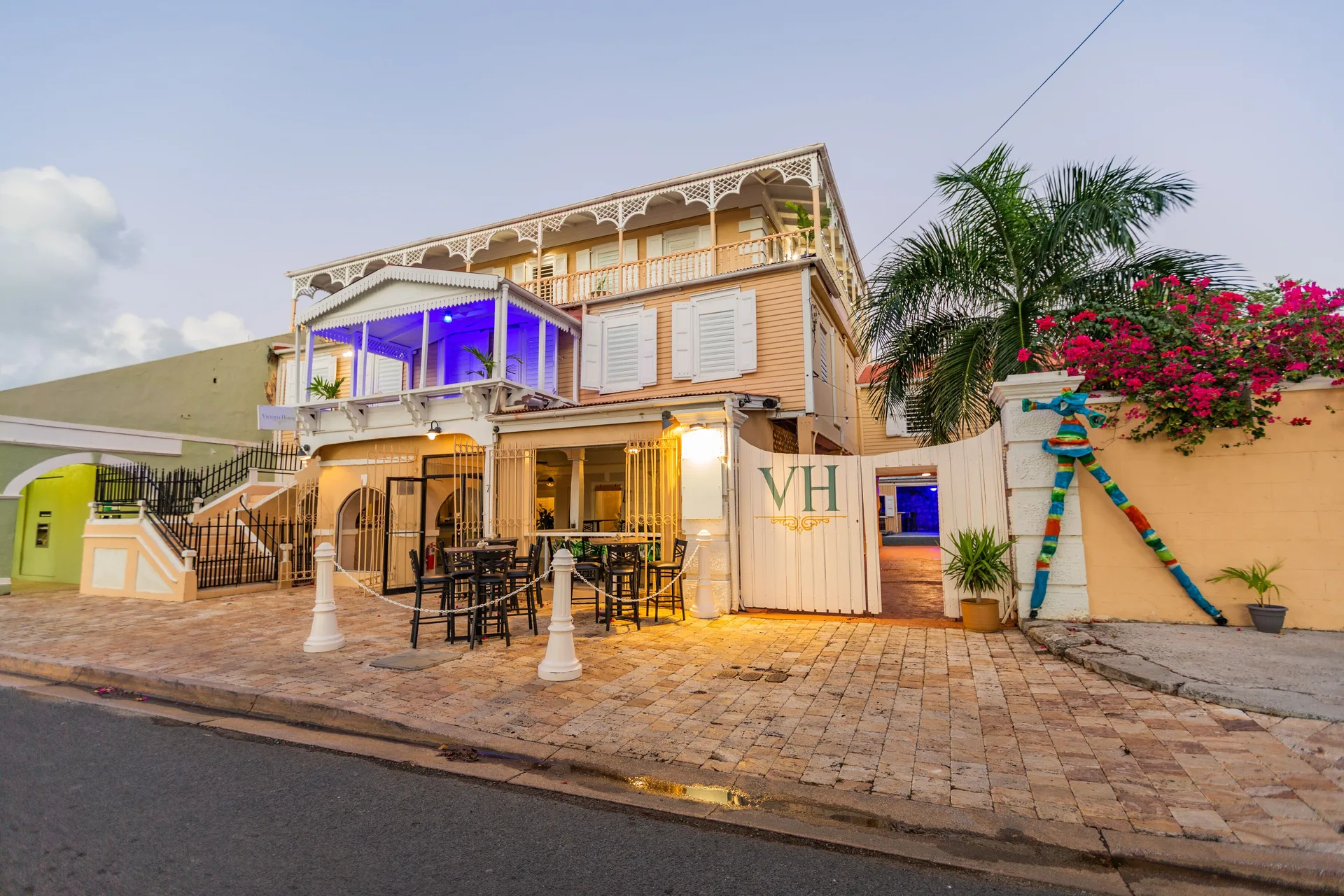 Victoria House boutique resort in Ambergris Caye, Belize with beachfront setting, tropical gardens, and intimate Caribbean atmosphere.
