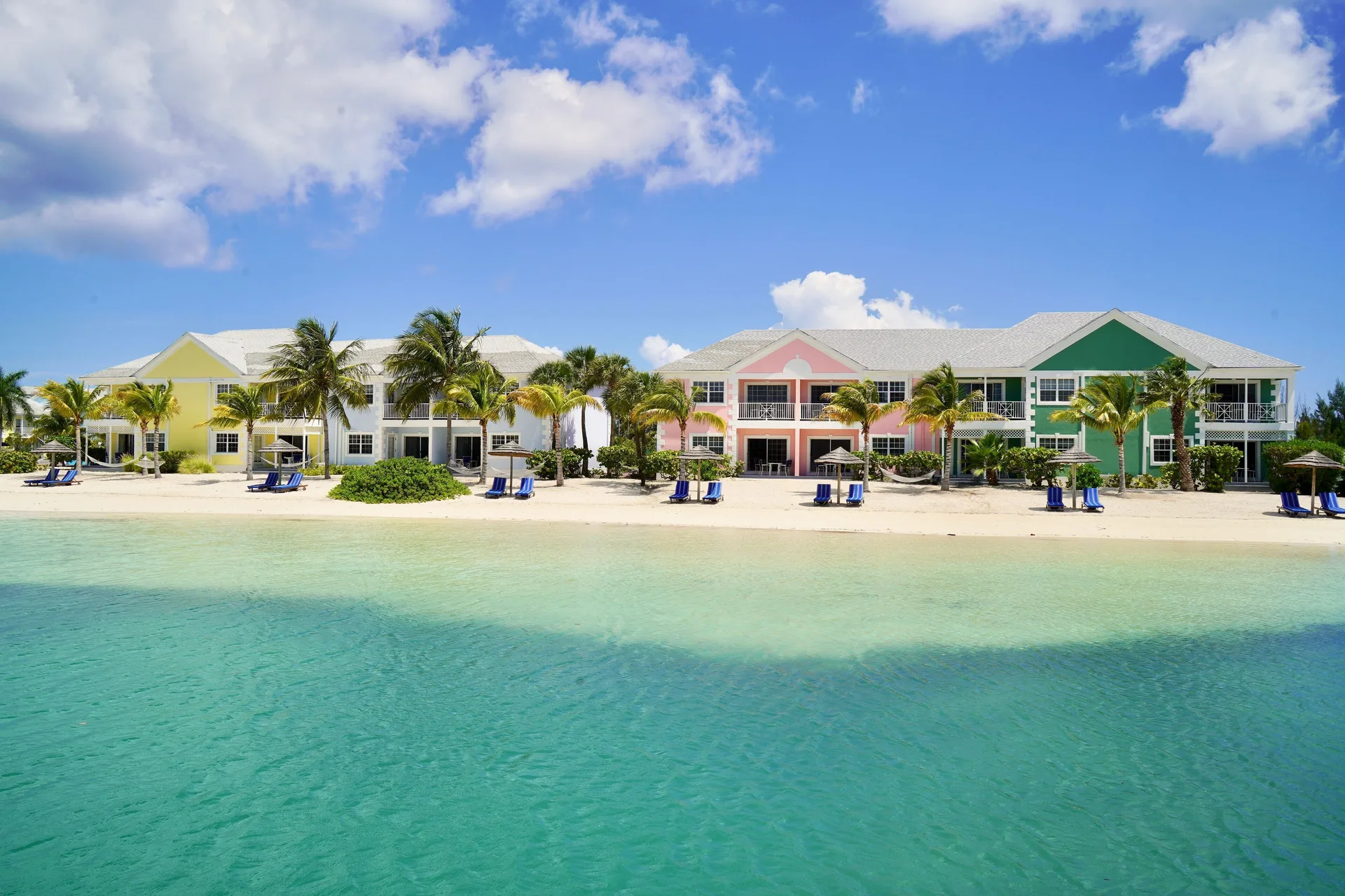 Sandyport Beach Resort relaxed Nassau resort with colorful architecture lagoon setting and family-friendly suites