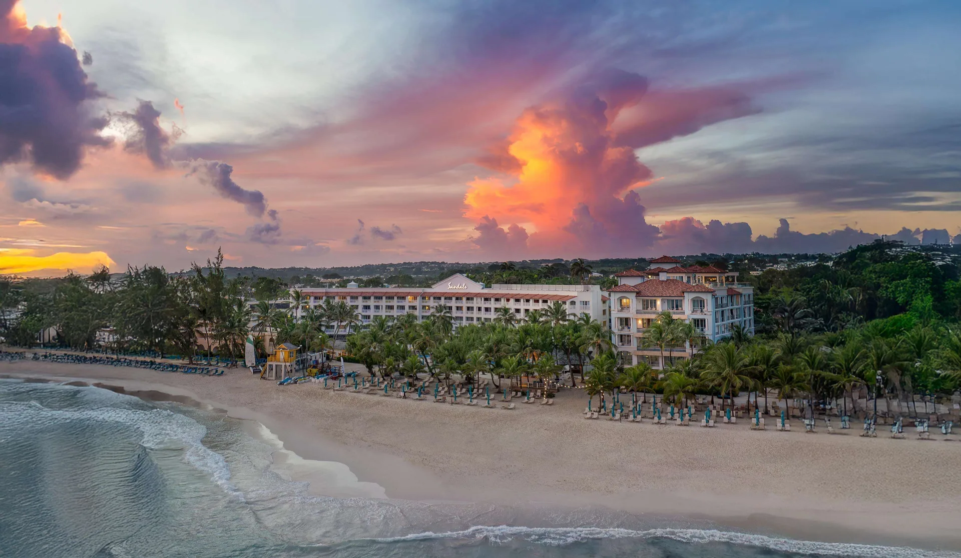 Sandals Royal Barbados couples-only all-inclusive resort with upscale suites rooftop pool and beachfront setting