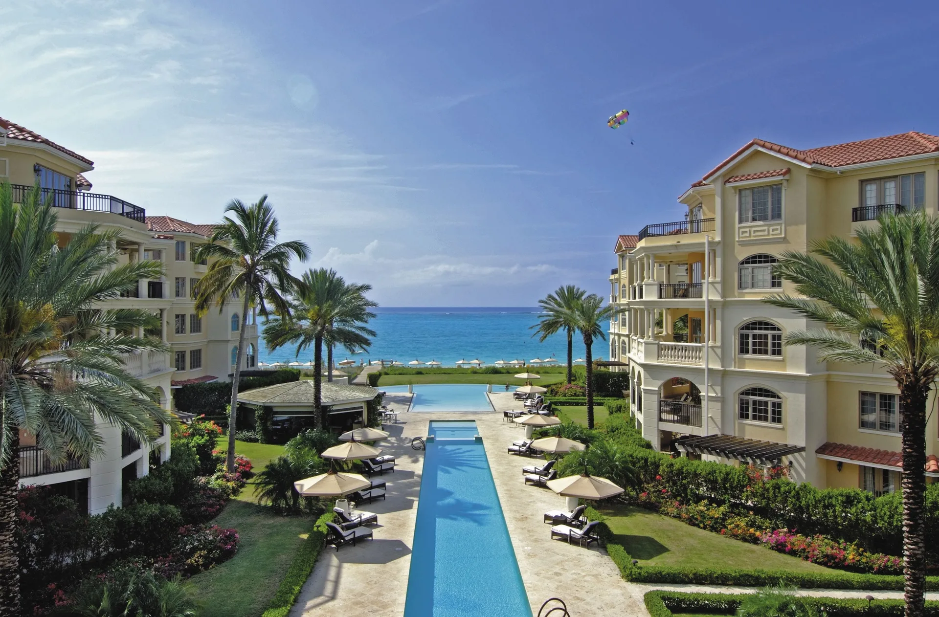 The Somerset on Grace Bay luxury condominium resort with beachfront residences and quiet pools