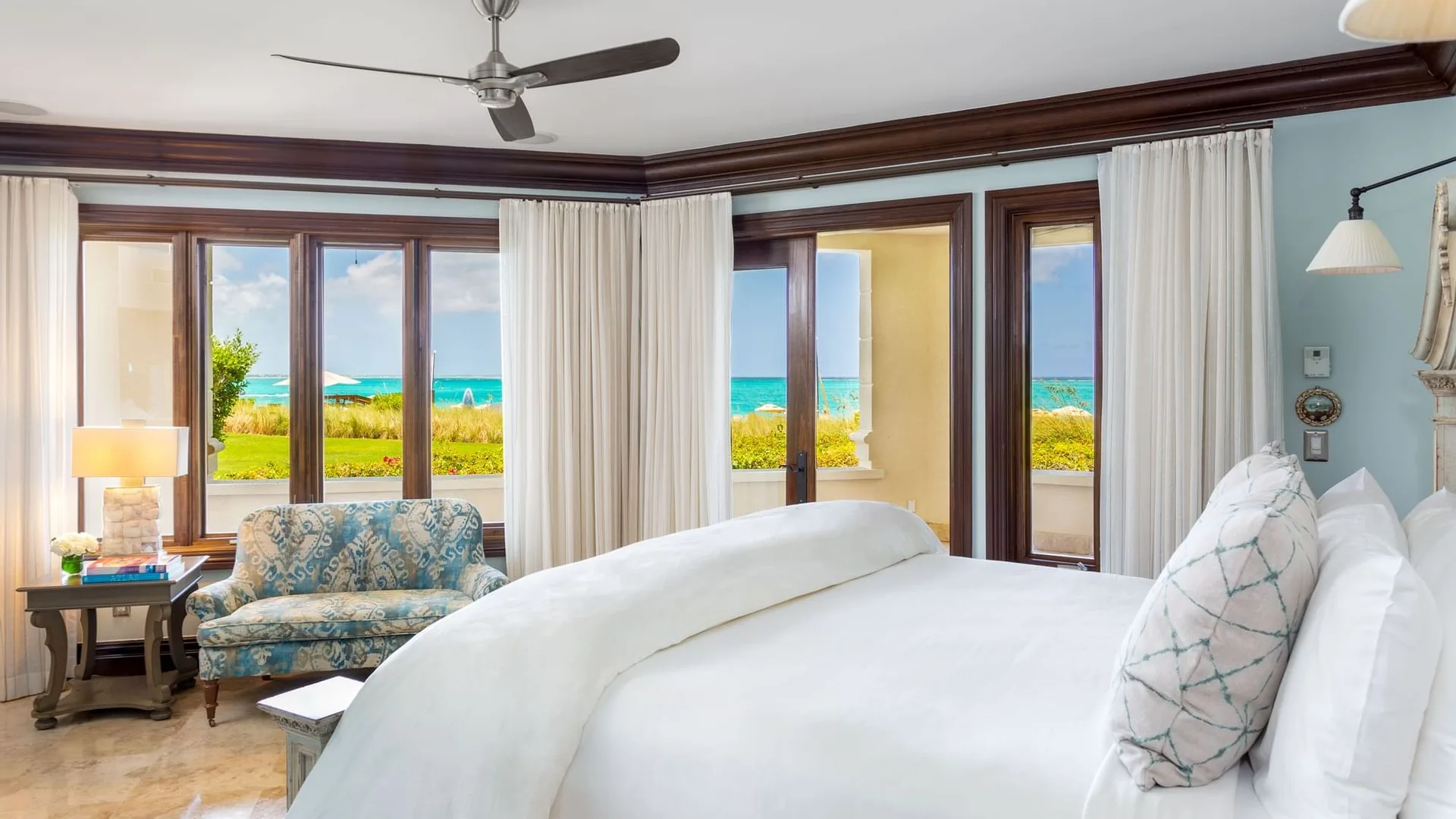 Inside the Three Bedroom Beachfront Suite at The Somerset on Grace Bay — from the hotel's own gallery.