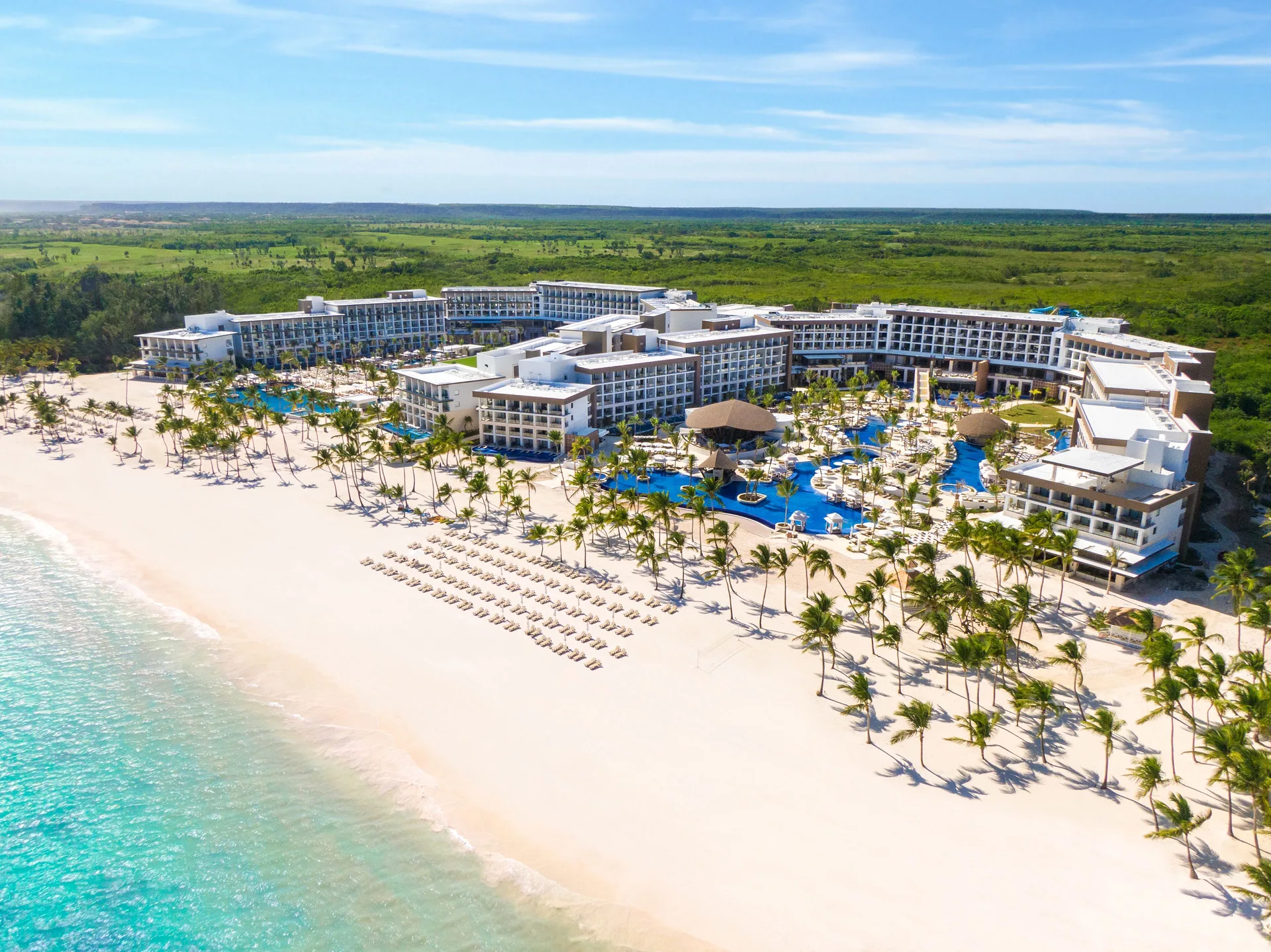 Hyatt Ziva Cap Cana family-friendly all-inclusive beachfront resort with water park and pools