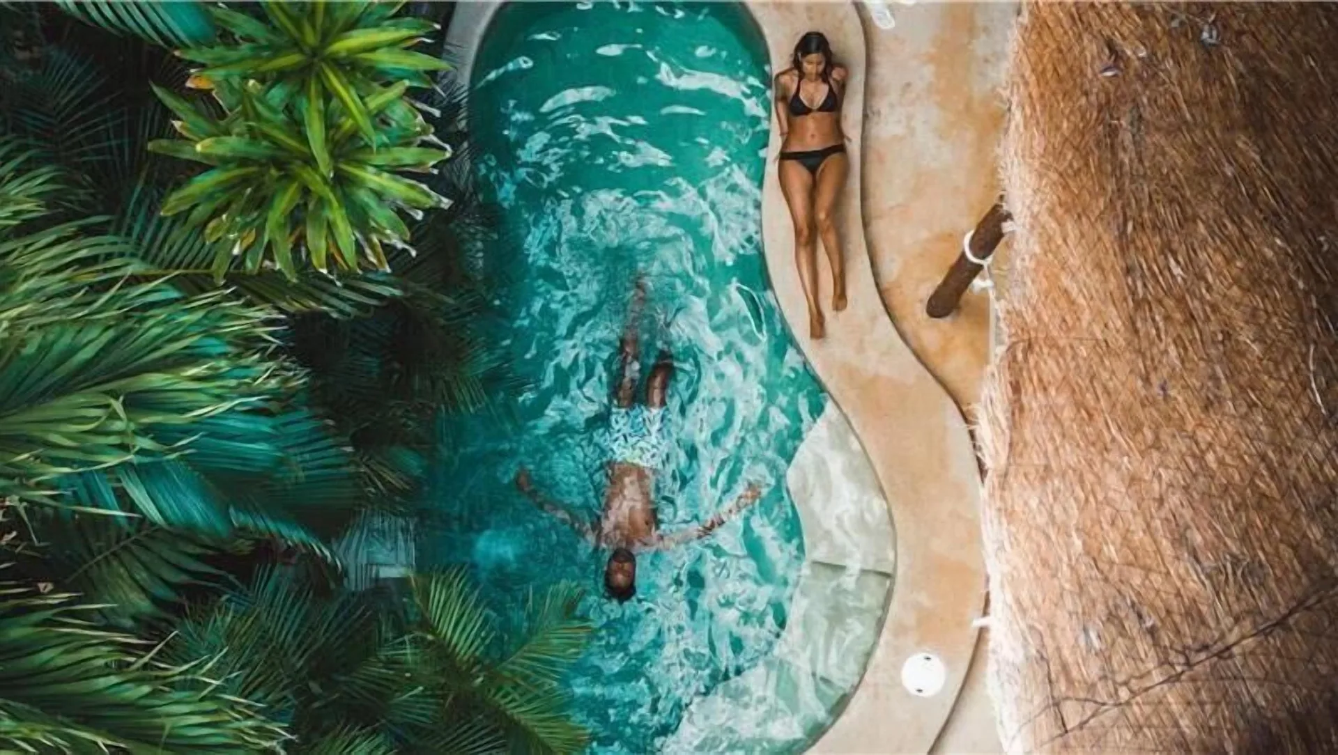 Private plunge pool beside a luxury villa at Viceroy Riviera Maya.
