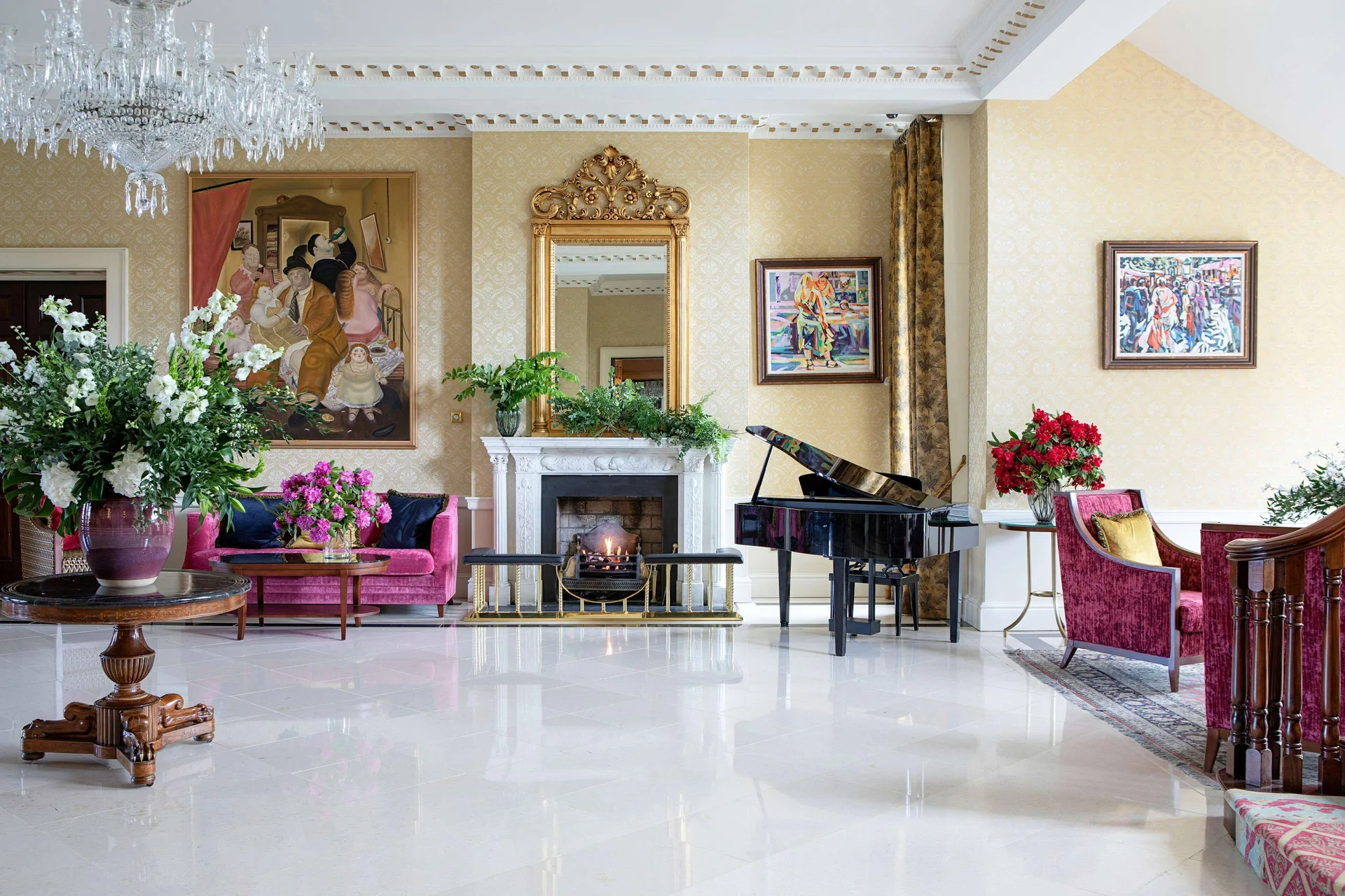 The K Club luxury country estate resort in Straffan, County Kildare, Ireland with manicured grounds and championship golf.